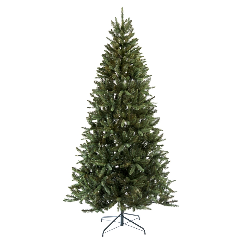 6ft Rockingham Pine Christmas Tree Artificial - White Frosted Green 719 Tips 