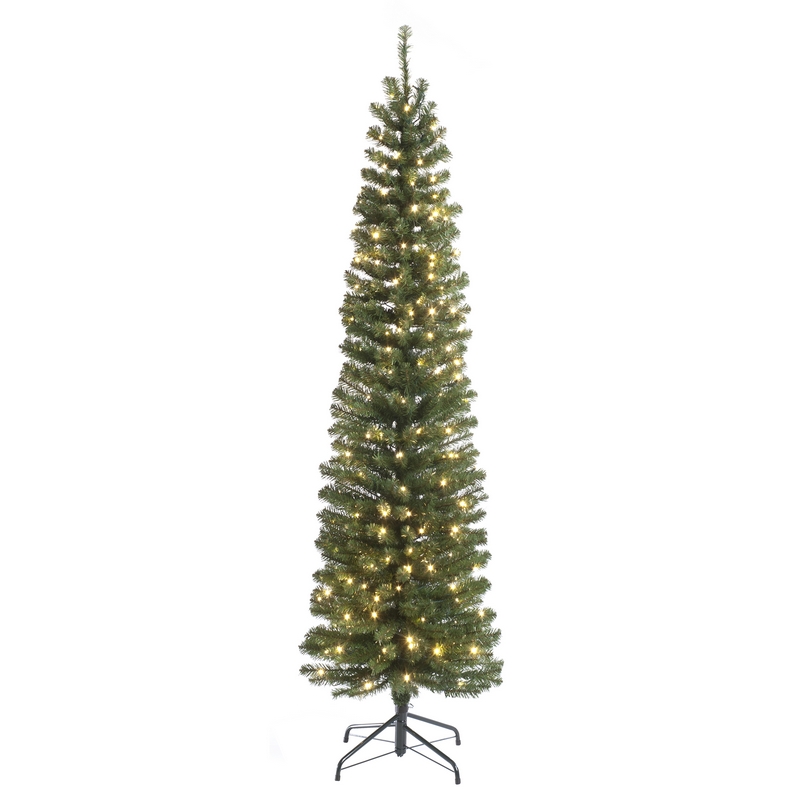 6ft Prelit Christmas Tree Artificial - with LED Lights Warm White 483 Tips 