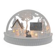See more information about the 5 LED Wooden Village Scene 30cm