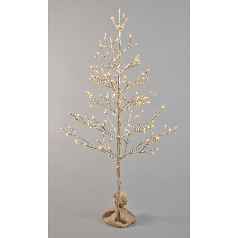 3ft Christmas Tree Light Feature Metal & Plastic with LED Lights Warm White 