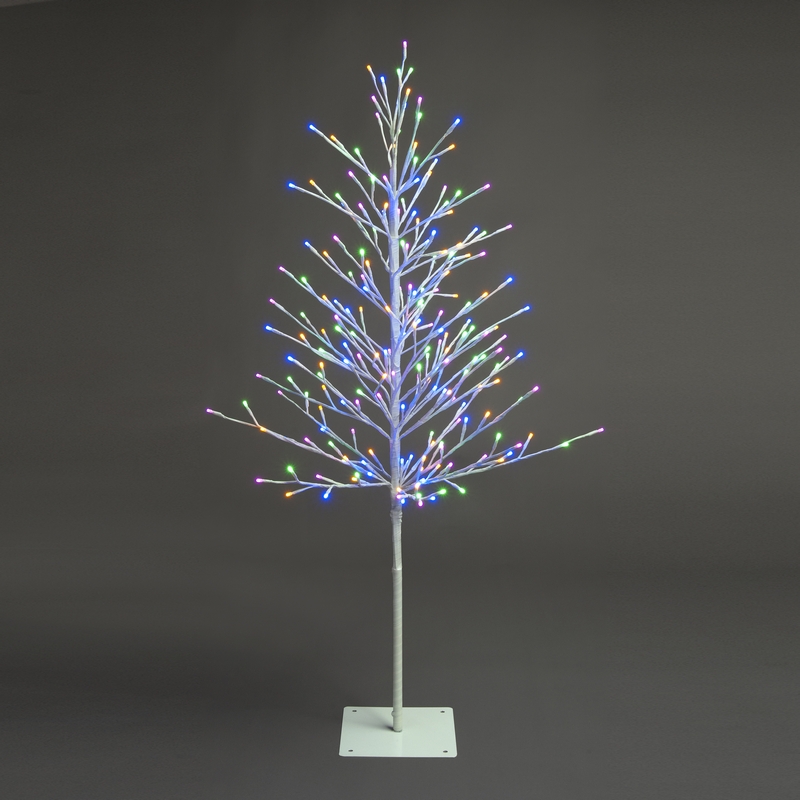 400 LED Pastel Multicolour Light Up Tree 150cm