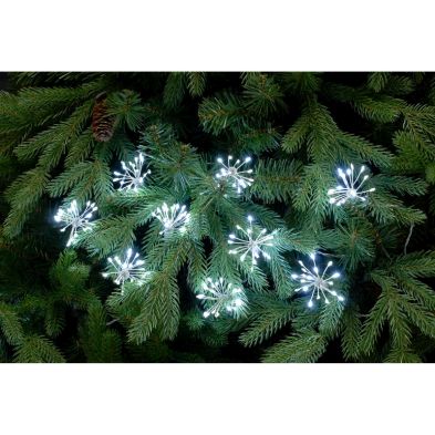 Christmas Starburst Fairy Lights White Outdoor 200 Led 27m