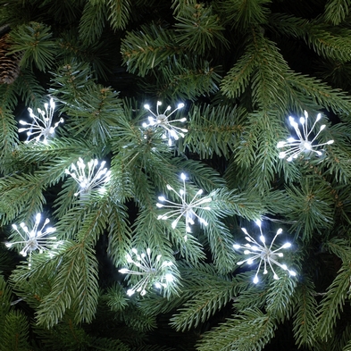 Starburst Fairy Christmas Lights Animated White Outdoor 400 Led 57m