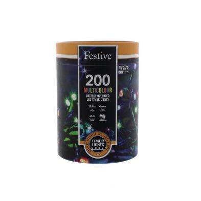 Christmas String Fairy Lights Multifunction Multicolour Outdoor 200 Led 199m