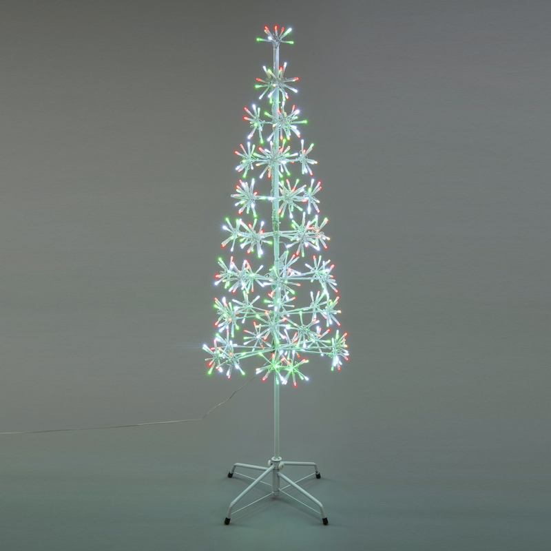 4ft Christmas Tree Light Feature with LED Lights Multicoloured 