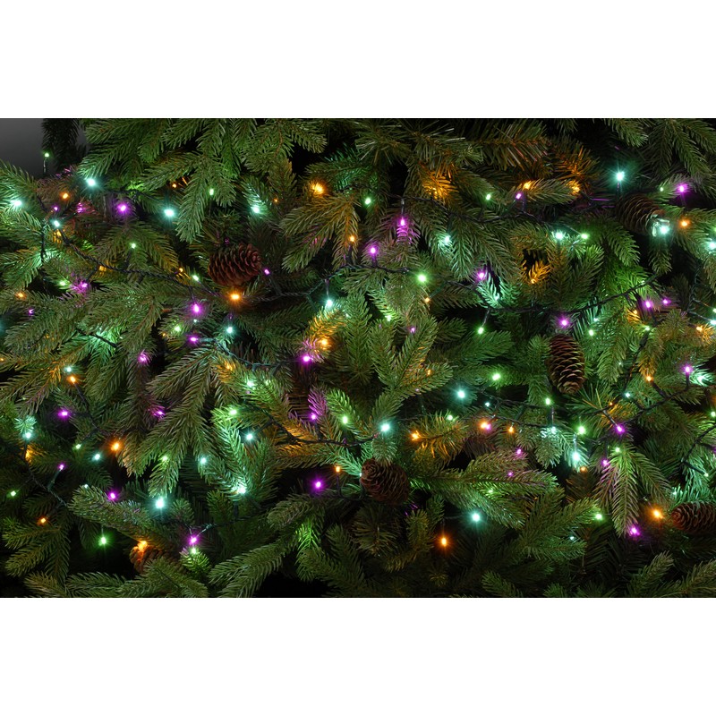 String Fairy Christmas Lights Multifunction Multicolour Outdoor 2000 LED - 49.9m Aurora 