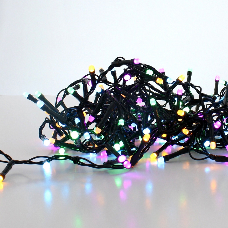 Christmas Tree Fairy Lights Multifunction Pastel Outdoor 1000 LED - 24.97m Glow-Worm 