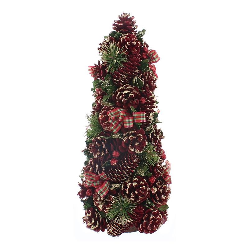 1ft Berries & Cones Christmas Tree Artificial - Ornament