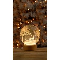 See more information about the Acrylic Reindeer Forest Light - 19cm