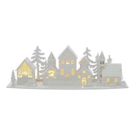 See more information about the Winter Village Scene Indoor Illuminated Decoration Warm White 44cm