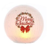 See more information about the Wreath Flickering Crackle Effect Ball Indoor Illuminated Decoration 15cm