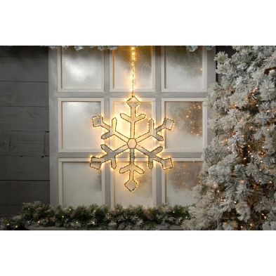 Feature Snowflake Christmas Light Multifunction Warm White Outdoor 180 Led