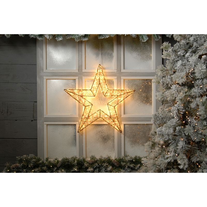 Dewdrop Star Christmas Light Multifunction Warm White Indoor 