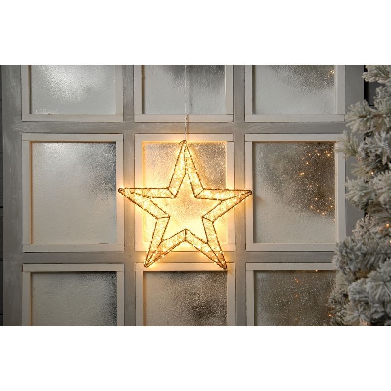 Dewdrop Star Christmas Light Multifunction Warm White Outdoor 480 LED 