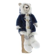 See more information about the Polar Bear Christmas Decoration White & Blue - 53cm 