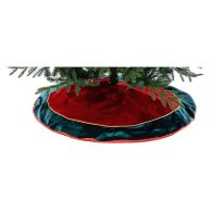 See more information about the 106cm Christmas Tree Skirt Fabric Green & Red