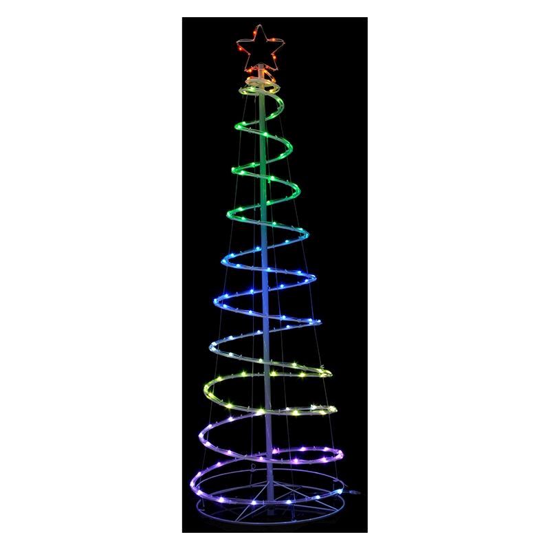 6ft Christmas Tree Light Feature with LED Lights Multicoloured 