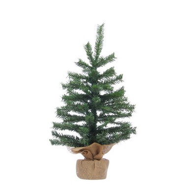 2ft Burlap Base Christmas Tree Artificial Ornament 68 Tips