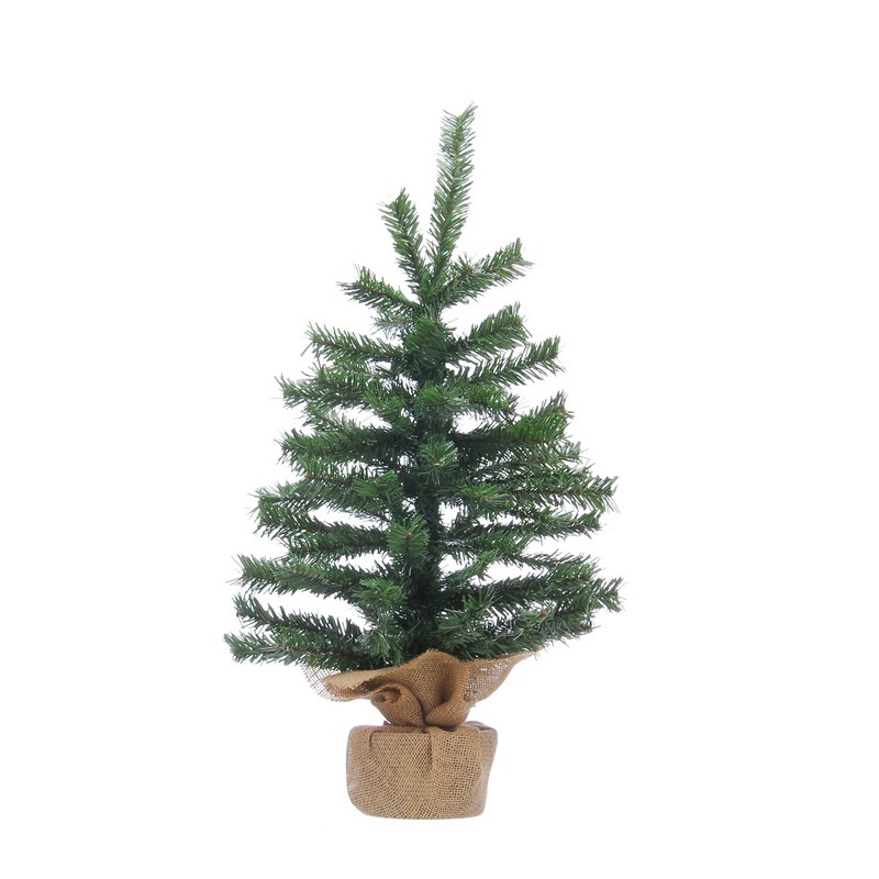 2ft Burlap Base Christmas Tree Artificial - Ornament 68 Tips 