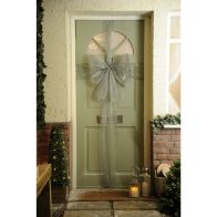 See more information about the Door Ribbon Christmas Decoration Silver - 900cm 