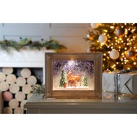 See more information about the LED Christmas Swirling Glitter Photo Frame - 24.5cm