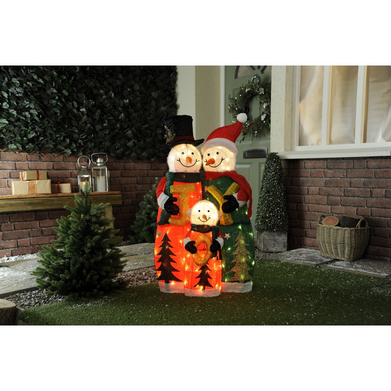 LED Christmas Snowman Family - 100cm