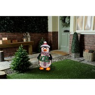 See more information about the LED Christmas Penguin With Red Hat - 55cm