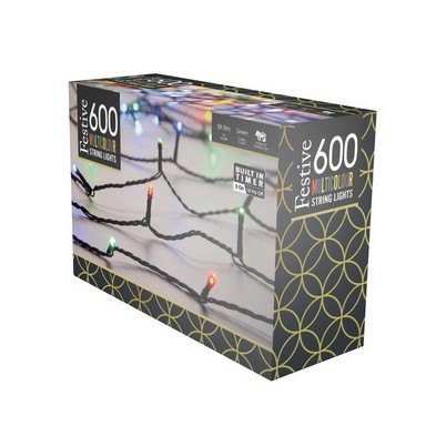 String Fairy Christmas Lights Multifunction Multicolour Outdoor 600 Led 4792m