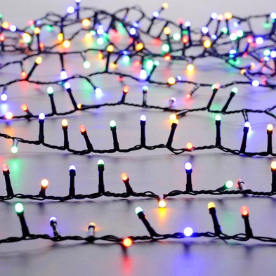 String Fairy Christmas Lights Multifunction Multicolour Outdoor 200 Led 199m Glow Worm
