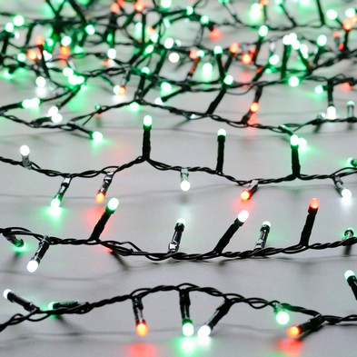 String Fairy Christmas Lights Multifunction Green Red Outdoor 200 Led 199m Glow Worm