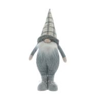 See more information about the Gonk Christmas Decoration Grey with Tartan Pattern - 52cm 
