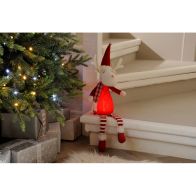 See more information about the LED Christmas Dangly Legs Reindeer With Red Body - 54.5cm