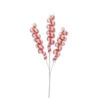 See more information about the Candy Cane Pick Stem Christmas Decoration Red & White - 59cm 