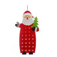 See more information about the Santa Advent Calendar Christmas Decoration Red - 90cm 