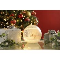 See more information about the Twinkling Crackle Effect Reindeer  Ball - 0.78333cm