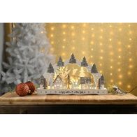 See more information about the LED Christmas Reindeer Candle Bridge Scene - 43cm