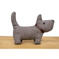 See more information about the Dog Squeaky Toy Brown Faux Linen 27cm by Banbury