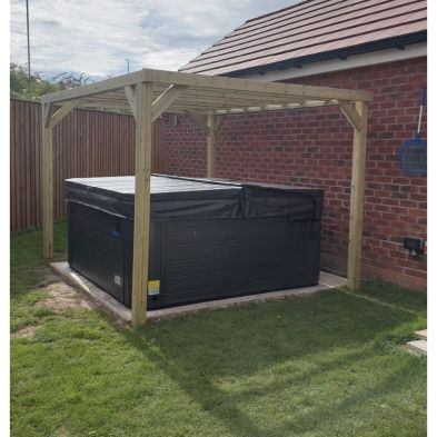Product photograph of Stalwart Garden Pergola By Croft 2 4 X 2 4m Slatted from QD stores