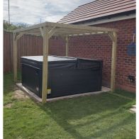 See more information about the Stalwart Garden Pergola by Croft 2.4 x 2.4M Slatted