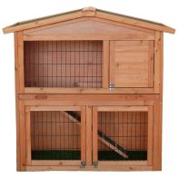 See more information about the Wensum FSC Wood 2 Storey Rabbit Hutch 03 with Play Area