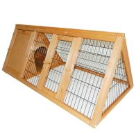 See more information about the Wensum Portable Triangle FSC Wood Rabbit Pet Run 01