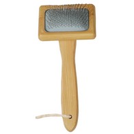 See more information about the Dog Brush Natural Bamboo 15.5cm by Poppy & Basil