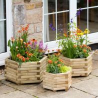 See more information about the Marford Hexagonal Garden Planter 3 Set