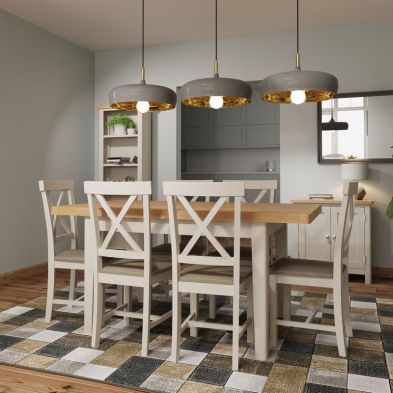 Product photograph of Westbridge Extending Dining Table Oak Grey 120cm from QD stores