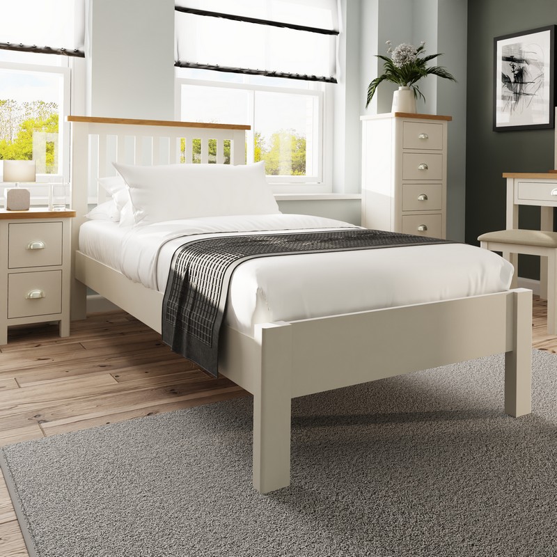 Westbridge Single Bed Oak Grey 3 x 7ft