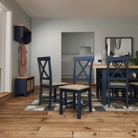 See more information about the Westbridge Light Oak & Blue Chair