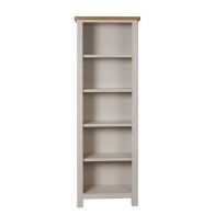 See more information about the Westbridge Light Oak & Dove Grey Bookcase With 5 Shelves