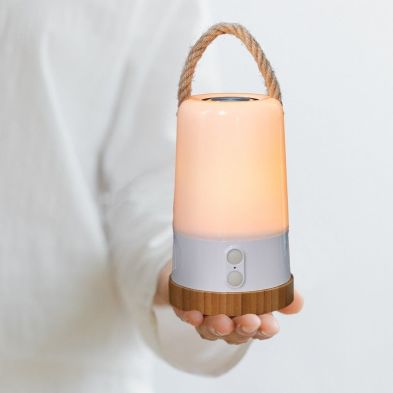 Product photograph of Portable Colour Changing Rechargable Garden Bluetooth Speaker Lantern By Wildland from QD stores
