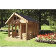 See more information about the Shire Rockingham 12' 9" x 14' 8" Apex Log Cabin - Premium 44mm Cladding Tongue & Groove