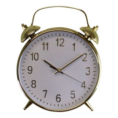 Product photograph of Alarm Clock Gold Battery Powered - 40cm from QD stores